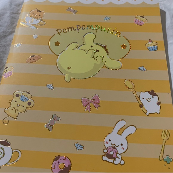 Pompompurin Yellow Medium-Sized Paperback Notebook with Free Sticker Sheet - Picture 9 of 15